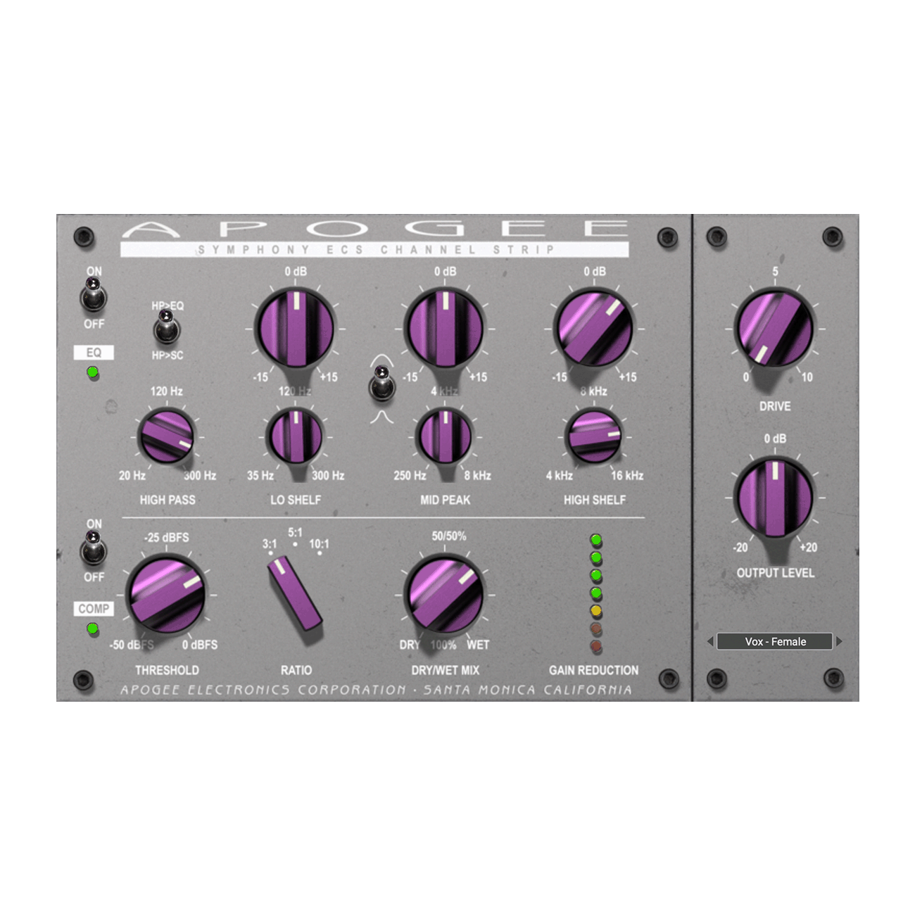 Apogee ECS Channel Strip Plug In