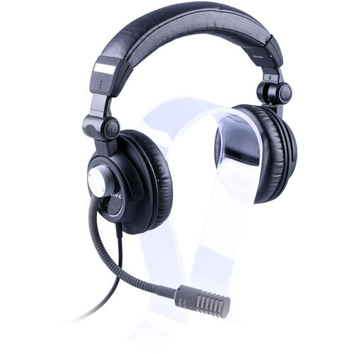 Schoeps HSC 4VP, Fully Integrated Headset, CCM 4VP Cardioid mic, integral gooseneck on Ultrasone Signiture Edition and B5 popscreen, moderate attenuation of proximity effect