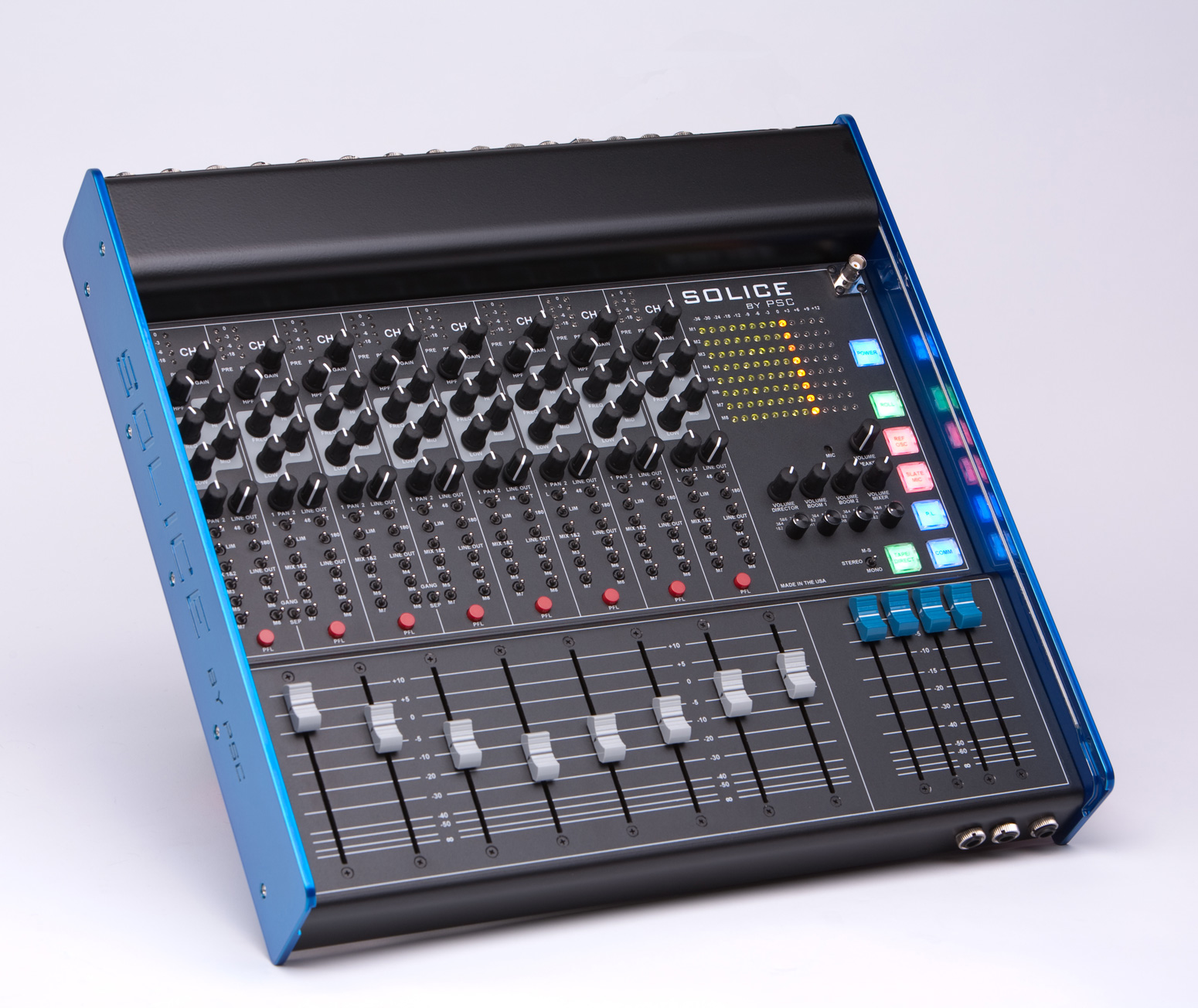 psc solice solice 8 channel audio mixer pro sound solice company