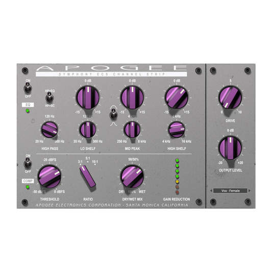 Apogee ECS Channel Strip Plug In