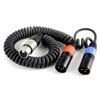 Remote Audio CAXSTECOIL XLR Stereo w/5P F & two 3P M. Coiled