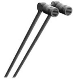 B 55 D, Dual Hollow foam teardrop popscreen, for side by side capsules on R2C tubes