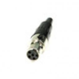 Remote Audio Miniature XLR Connector TA5F-B, Mini Mic Connector